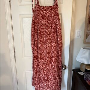 Rust Floral Women's Dress
